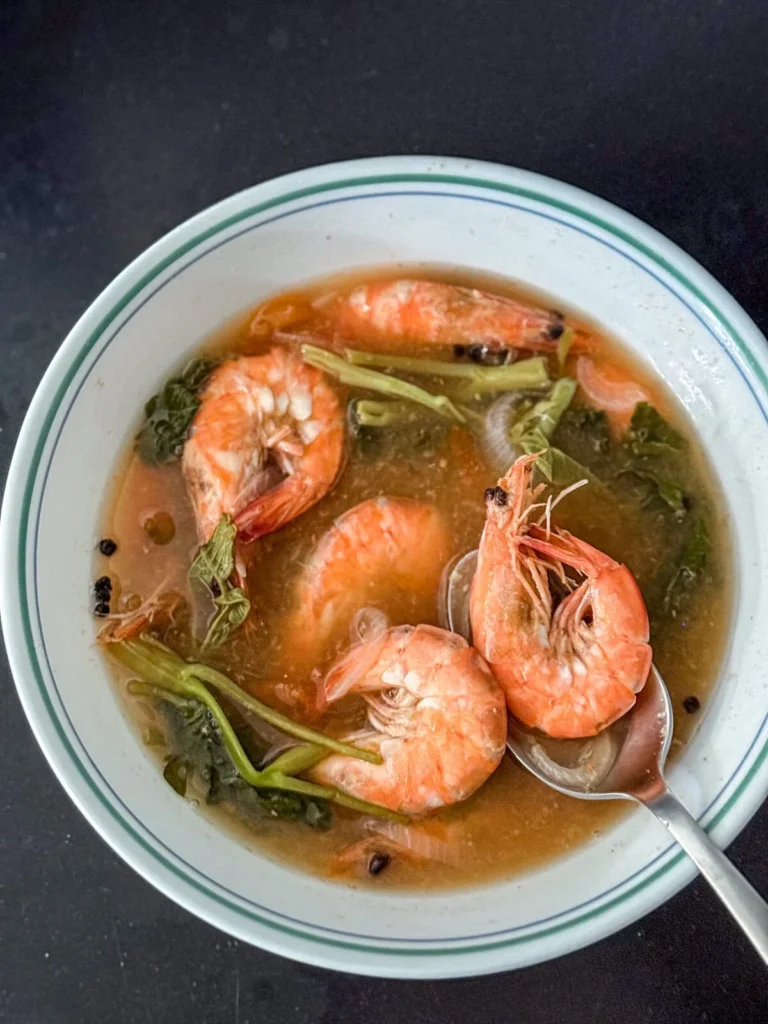 Sinigang na Hipon Recipe (Filipino Sour Shrimp Soup)