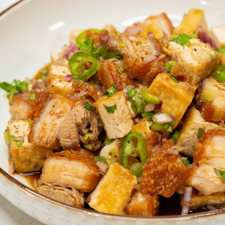 Tokwa’t Baboy Recipe (Crispy Tofu & Tender Pork in Spiced Soy-Vinegar)